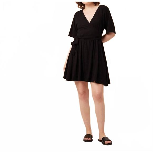 NEW KNOWN SUPPLY kalen mini dress in black - Picture 1 of 4